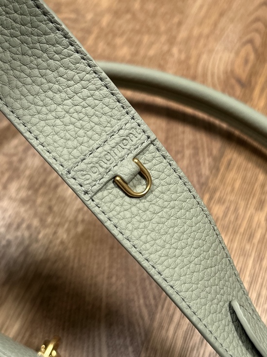 Songmont Luna Leather Crossbody Strap Mint Green Purse Bag - Picture 4 of 15